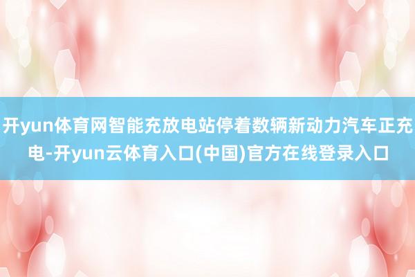 开yun体育网智能充放电站停着数辆新动力汽车正充电-开yun云体育入口(中国)官方在线登录入口